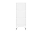 Buffet haut Blanc 34,5x34x180 cm Bois d'ingénierie 66051ZNOJ