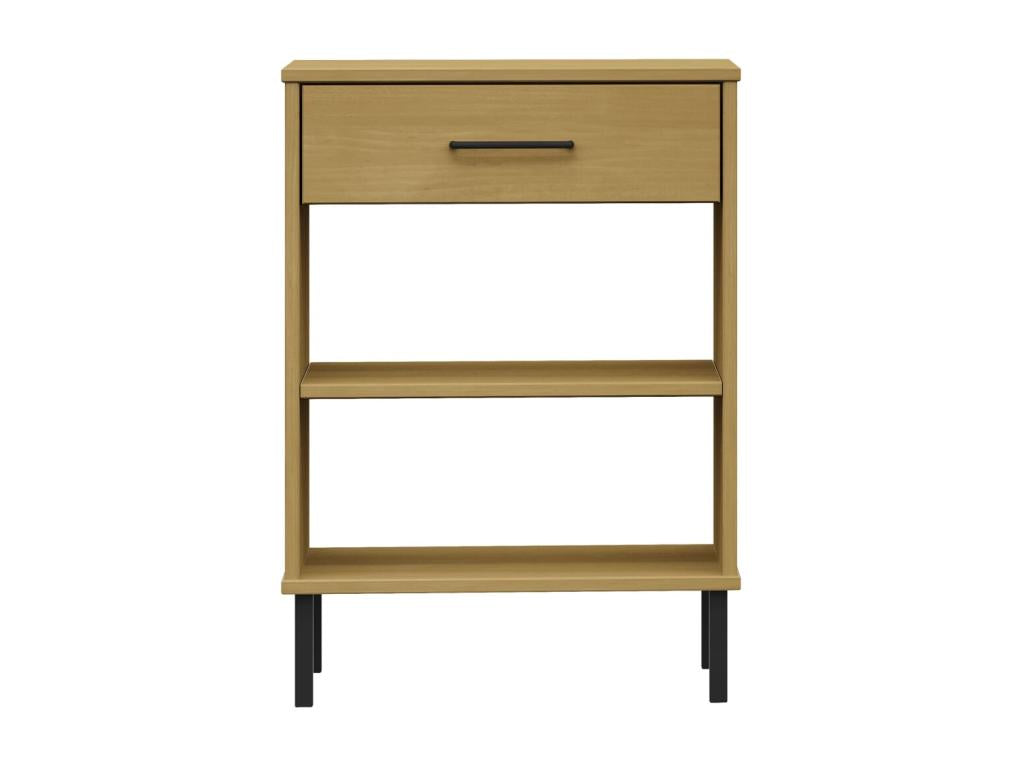 Armoire console avec pieds en métal Marron Bois pin massif Calmetop 17924OOMW