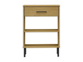 Armoire console avec pieds en métal Marron Bois pin massif Calmetop 17924OOMW