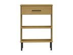 Armoire console avec pieds en métal Marron Bois pin massif Calmetop 17924OOMW