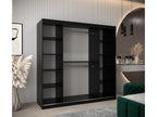 Armoire Artvivrestore 2 À Portes Coulissantes 200/200/62 2 portes Noir/Artvivrestore 70390HPZT