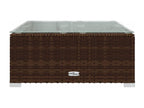 Salon de jardin 9 pcs avec coussins Résine tressée Marron 23 89897WVRF