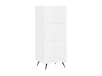 Buffet haut Blanc 34,5x34x180 cm Bois d'ingénierie 66051ZNOJ
