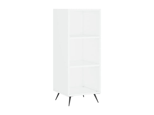 Buffet haut Blanc 34,5x34x180 cm Bois d'ingénierie 66051ZNOJ