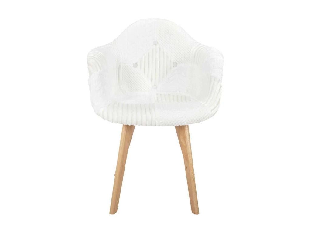 Fauteuil Scandinave Calmetop Blanc - Lot de 2 66575JJKS