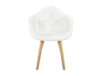 Fauteuil Scandinave Calmetop Blanc - Lot de 2 66575JJKS