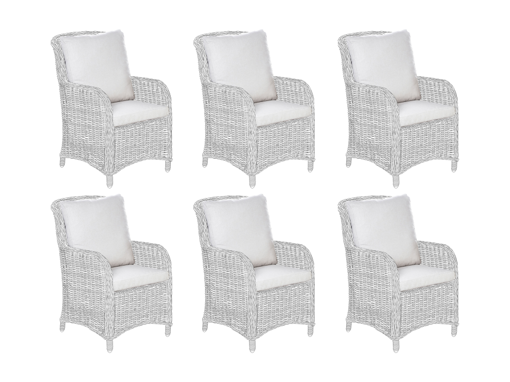 Ensemble de housses de coussins d'extérieur Calmetop Beige 63445LHAV