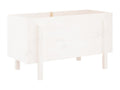 Lit surélevé de jardin blanc 101x50x57 bois de pin massif 43171VQXW