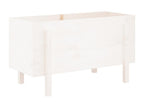 Lit surélevé de jardin blanc 101x50x57 bois de pin massif 43171VQXW