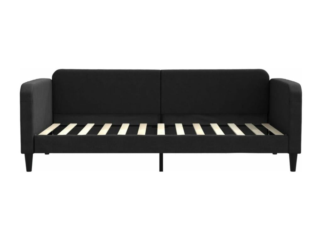 Lit de repos noir 90x200 cm tissu 83187XUUF