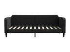 Lit de repos noir 90x200 cm tissu 83187XUUF