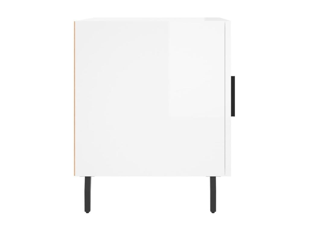 Tables de chevet 2 pcs blanc brillant 40x40x50 27204RTFU