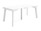 Table console extensible 180 Pour 8 personnes Pieds en bois 45494MCSC