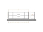 Buffet 4 portes 3 tiroirs Blanc Laqué Brillant - Artvivrestore 22134ULCZ