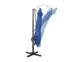 Parasol déporté avec mât et Calmetopères LED Bleu azur 300 cm 28749SMGR