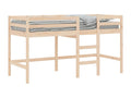 Lit mezzanine d'enfant sans matelas avec échelle 90x200 cm 28232LZXV
