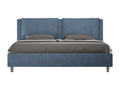 Lit coffre rembourré 180x190 microfibre bleu Calmetop 37770DWMJ