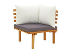 Salon de jardin 9 pièces avec coussins Bois d'Artvivrestore solide 37064GAUQ