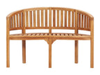 Salon de jardin 3 pcs en forme de banane Bois de teck solide 50196HLPK