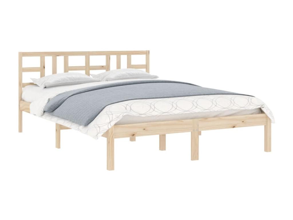 Cadre de lit Bois massif 160x200 cm 84915SRJW