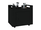 Chariot de bureau Noir 60x45x60 cm Bois d'ingénierie 77711HHCI