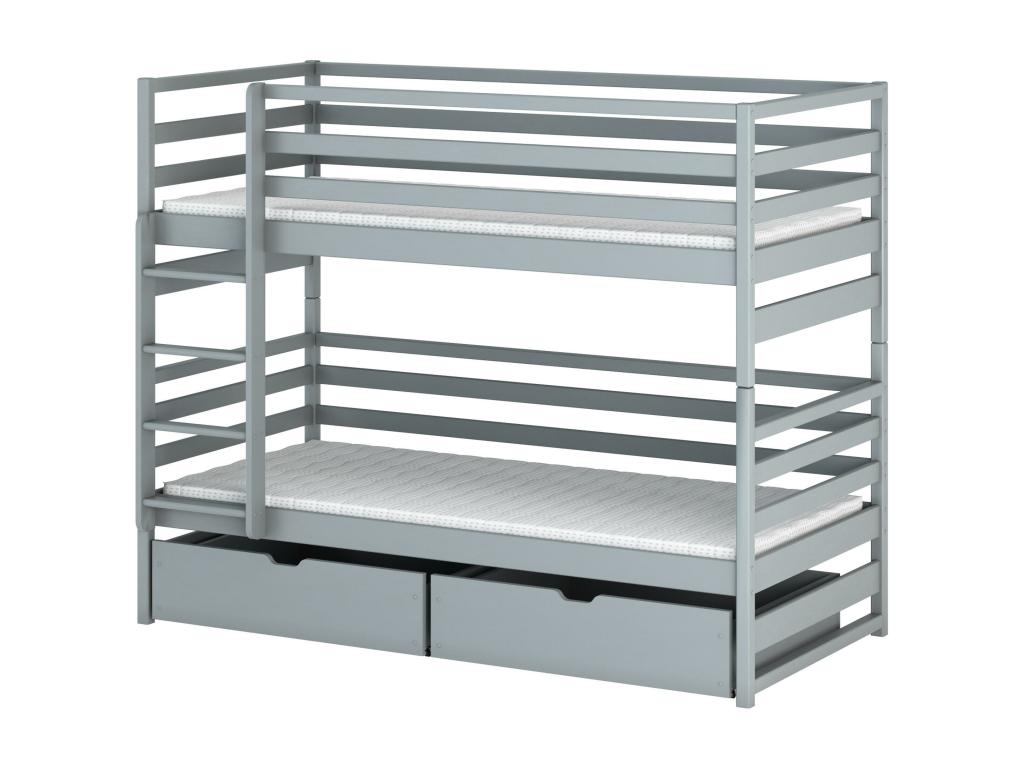 Lits superposés Artvivrestore BB001 80x160 cm Gris 25701AOBO