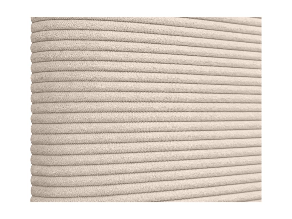 Calmetop Tête de Lit Velours Côtelé Uni avec Boutons 135x115 avec Pieds de Lit 120/135/140 - Beige 81259NGYP