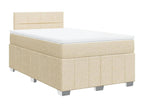 Sommier à Artvivrestore de lit avec matelas Crème 120x200 cm Tissu 41763NKVF