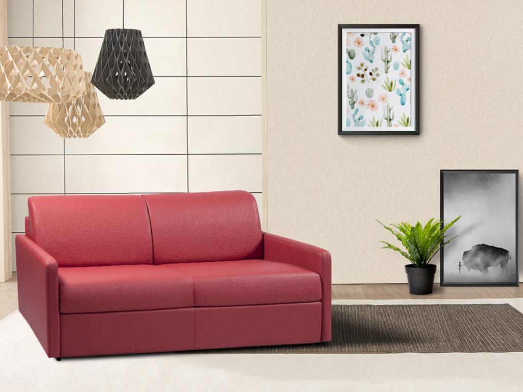 Canapé 2 places convertible express en simili Artvivrestore - Couchage 120 cm - Matelas 14 cm Artvivrestore 44037KCKT